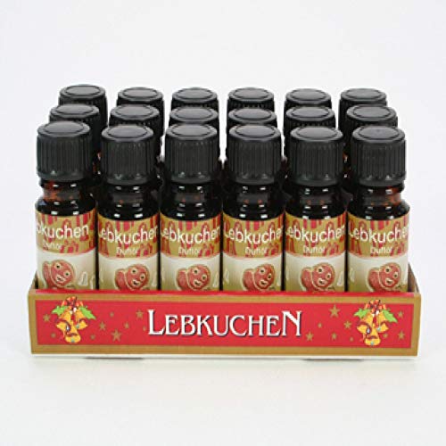 Unbekannt Geurolie aroma-olie kamergeurolie 10 ml lampolie geurlampen kerstgeur geurolie aroma-olie kamergeurolie ca. 46 verschillende geurnoten (peperkoek, verpakking van 12)