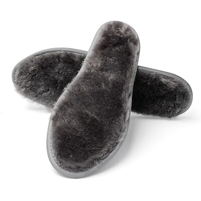 riemot Lamsvachtinlegzolen, warme inlegzolen voor dames en heren, schapenvacht inlegzolen, winter, lamswol, comfortabele inlegzolen tegen kou, vocht, lamswol, warmtezolen voor schoenen, grijs, 42 EU riemot Lamsvachtinlegzolen, warme inlegzolen voor dames en heren, schapenvacht inlegzolen, winter, lamswol, comfortabele inlegzolen tegen kou, vocht, lamswol, warmtezolen voor schoenen, grijs, 42 EU