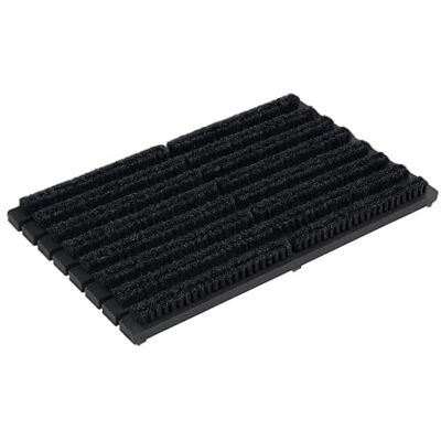 Relaxdays voetenveger met antislip onderkant, stevige borstels, 59x36 cm, zwart, voor binnen en buiten Relaxdays voetenveger met antislip onderkant, stevige borstels, 59x36 cm, zwart, voor binnen en buiten
