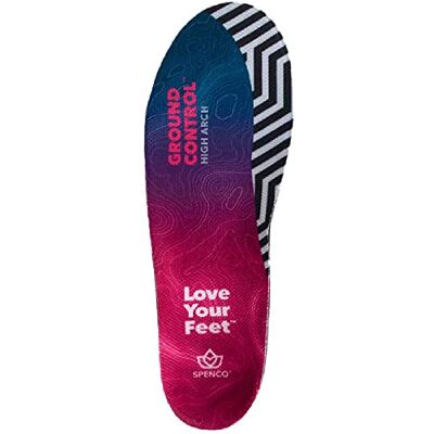Spenco Ground Control High inlegzool, zwart/roze, maat 42-44, Zwart/Roze, 42/44 EU Spenco Ground Control High inlegzool, zwart/roze, maat 42-44, Zwart/Roze, 42/44 EU