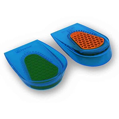 Spenco Performance Gel Coupe du talon inlegzolen, blauw (blauw), large Spenco Performance Gel Coupe du talon inlegzolen, blauw (blauw), large