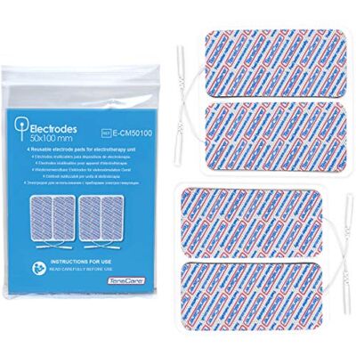 TensCare Elektroden (50 x 100 cm) van hoge kwaliteit, geschikt voor alle elektrische en TENS en EMS Apparecchi stickers, pre-gelate, met universele aansluiting van 2 mm TensCare Elektroden (50 x 100 cm) van hoge kwaliteit, geschikt voor alle elektrische en TENS en EMS Apparecchi stickers, pre-gelate, met universele aansluiting van 2 mm