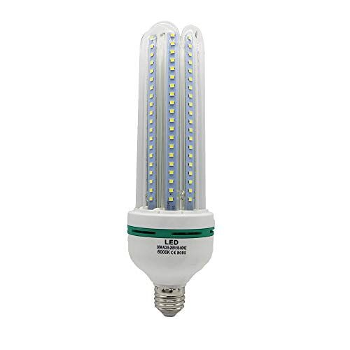 XINYANSEE E27 LED-lamp, 30W LED-lamp, koud wit 6000K, 3000 lumen LED-lampen 30 watt, 360 graden stralingshoek, niet dimbaar, spaarlamp, LED-lampen E27, spaarlamp (01 stuks)