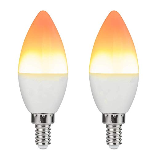 PLUS PO Vlam Effect Bulb Led Vlam Lampen Kaars Led-lampen Nachtlampje Lampen Lampen Voor Huis Led-lampen Voor Thuis Verlichting Schroef Kaars Gloeilampen 1,2pack