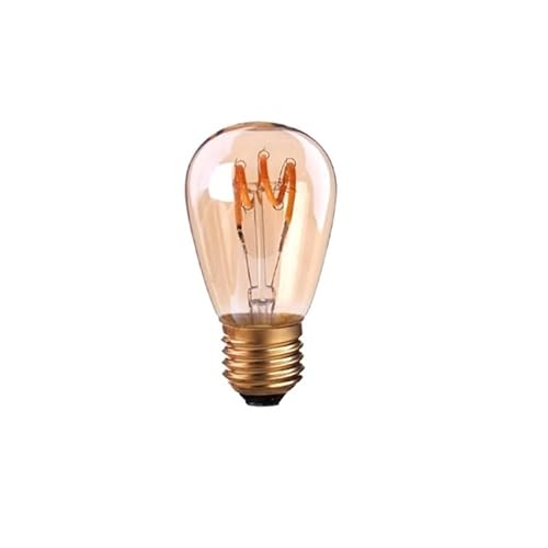 KCKEM ZeZhen LED-lampen 20 stks/partij AC220V/110 V Flex Licht Led Bal Lamp 3 W Warm Geel 2200 K S14/ST45/T45 Retro Decoratieve Lichtbron LED-lichtlamp (Kleur : ST45 3W, Grootte : E27 220V)