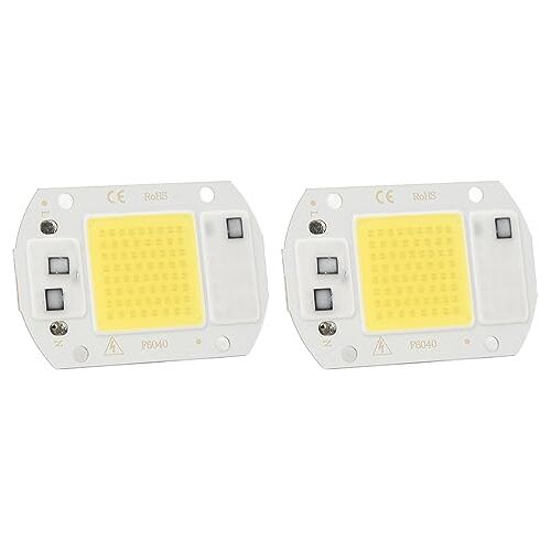 AMONIDA Flip COB-lampkraal, AC 220V COB LED-chip, Compact, Efficiënt, Zonder Bestuurder, voor Pretparken (Koud licht 20W)