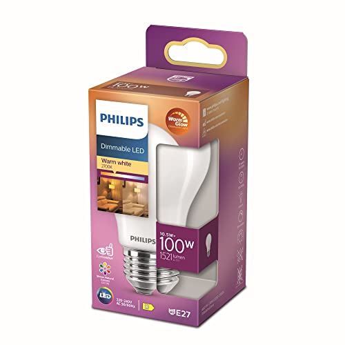 Philips LED-lamp Warmwit licht E27 100 W Mat Dimbaar Energiezuinige LED-verlichting