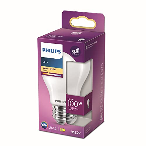Philips LED-lamp Warmwit licht E27 100 W Mat Energiezuinige LED-verlichting