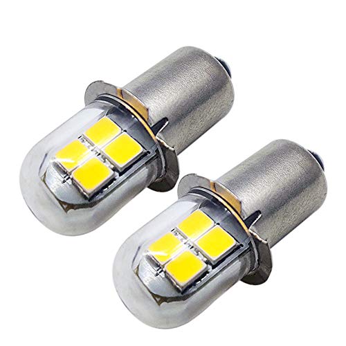 Ruiandsion 2 stks P13.5S LED Lamp Geel 2835 8SMD Chips 4.5V 6V LED Lamp Upgrade voor Koplampen Zaklampen Torch Light