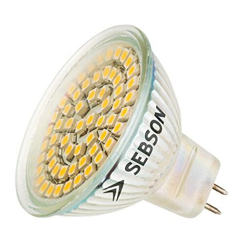 SEBSON 10 x GU5.3 / MR16 LED Lamp 3,5W Warm Wit 2900K, vervangt 30W Gloeilamp, 280lm, 12V DC LED Lichtbronnen, Inbouwspot 110°