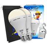 WOW UP Smart oplaadbare LED-lamp Wave + draagtas Stroomuitval (E27 voor 220 V) warm wit zeer zuinig camping, noodlicht -9 W (1)