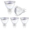 Bonlux 5 x 3W MR11 GU4 LED-koplamp, 3000 K warmwitte ledlamp, gelijkwaardige 25W halogeenlampvervanging, 270 lm, koplamp 35° GU4 fitting 35 x 40 mm, AC/DC 12 V