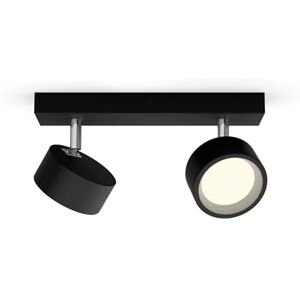 Philips Bracia 2 ledspots (11 W), wandspots met twee lichtpunten, warm wit licht, energiebesparende ruimteverlichting met lange levensduur, zwart Philips Bracia 2 ledspots (11 W), wandspots met twee lichtpunten, warm wit licht, energiebesparende ruimteverlichting met lange levensduur, zwart