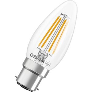 OSRAM LED-lamp Filament Star B40 mini kaars 3,4W 840, 4000K koel wit, B22d, helder, 470 lm, levensduur 15.000 uur OSRAM LED-lamp Filament Star B40 mini kaars 3,4W 840, 4000K koel wit, B22d, helder, 470 lm, levensduur 15.000 uur