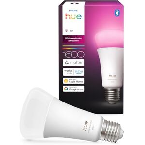 Philips Smart LED A67 lamp, White and Color Ambiance, E27-fitting, 11,8 W, volledig spectrum van licht 1000-20000 K, 1600 lumen, dimbaar, werkt met Alexa, Google Assistant en Apple Home, 1-pack Philips Smart LED A67 lamp, White and Color Ambiance, E27-fitting, 11,8 W, volledig spectrum van licht 1000-20000 K, 1600 lumen, dimbaar, werkt met Alexa, Google Assistant en Apple Home, 1-pack