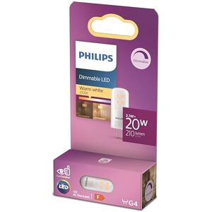 Philips LED standaardlamp, vervanging voor halogeen 20W, G4 fitting, warm wit licht 2700K, dimbaar Philips LED standaardlamp, vervanging voor halogeen 20W, G4 fitting, warm wit licht 2700K, dimbaar