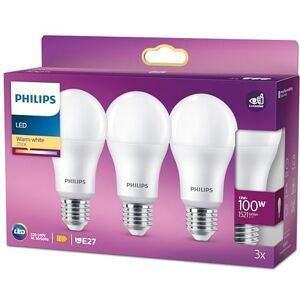 Philips E27 LED Lampen -100W A60 Lange Levensduur 6 Stuks Philips E27 LED Lampen -100W A60 Lange Levensduur 6 Stuks