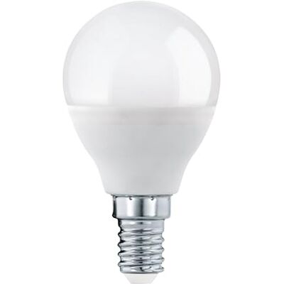 Eglo LED lamp E14 dimbaar, Edison druppel gloeilamp, 7 5 Watt (60w equivalent), 806 Lumen, bol lichtbron warm wit, opaal glas, 3000 Kelvin, P45, Ø 4,6 cm Eglo LED lamp E14 dimbaar, Edison druppel gloeilamp, 7 5 Watt (60w equivalent), 806 Lumen, bol lichtbron warm wit, opaal glas, 3000 Kelvin, P45, Ø 4,6 cm