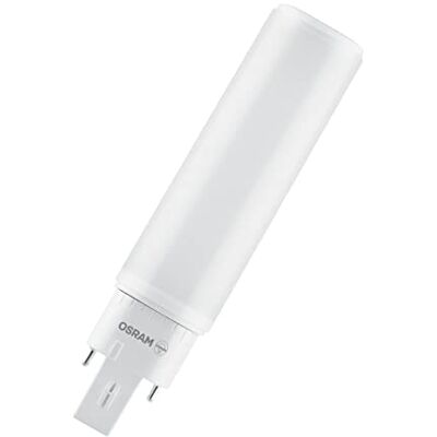 OSRAM DULUX D/E LED HF & AC MAINS/LED tube: G24q-2, Lengte: 143 mm, 7 W, vervanger voor 18 W, mat, Koel Wit, 4000 K 1 Verpakking OSRAM DULUX D/E LED HF & AC MAINS/LED tube: G24q-2, Lengte: 143 mm, 7 W, vervanger voor 18 W, mat, Koel Wit, 4000 K 1 Verpakking