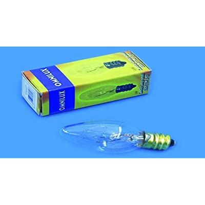 OMNILUX Kandelaar klein halogeen lichteffect lamp 230V E12 9W wit, 1 stuk OMNILUX Kandelaar klein halogeen lichteffect lamp 230V E12 9W wit, 1 stuk