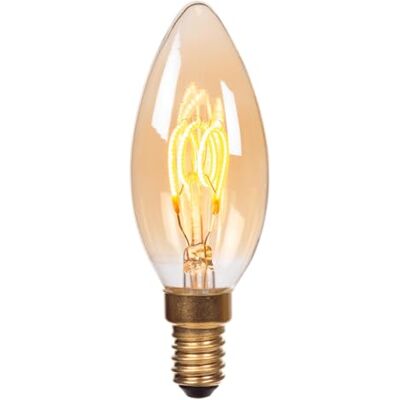 LUCIDE C35 Gloeilamp Ø 3,5 cm E14-1 x 3 W 2200 K Amber LUCIDE C35 Gloeilamp Ø 3,5 cm E14-1 x 3 W 2200 K Amber