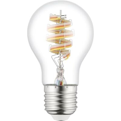 Eglo connect.z Smart-Home Ledlamp E27, A60, Matter, ZigBee app en spraakbesturing Alexa, dimbaar, RGB, warmwit, 7,5 watt, gloeilamp, transparant, spiraalvormig Eglo connect.z Smart-Home Ledlamp E27, A60, Matter, ZigBee app en spraakbesturing Alexa, dimbaar, RGB, warmwit, 7,5 watt, gloeilamp, transparant, spiraalvormig