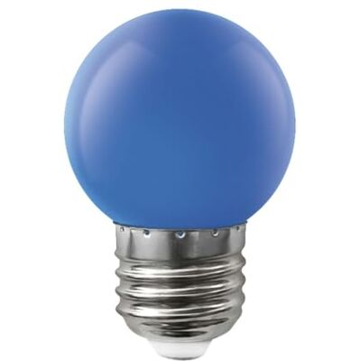 Brightium Gloeilamp, LED, E27, 1,5 W, blauw, verlicht uw kamers met een moderne en levendige touch. Energiezuinig en elegant ontwerp dat uw sfeer transformeert. Brightium Gloeilamp, LED, E27, 1,5 W, blauw, verlicht uw kamers met een moderne en levendige touch. Energiezuinig en elegant ontwerp dat uw sfeer transformeert.