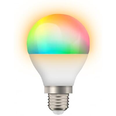 LOGICOM R Home Bulbby F gloeilamp, aangesloten, 5 W, komt overeen met 50 W, 16 miljoen kleuren, fitting E27/A+, programmeerbaar en spraakbediening) LOGICOM R Home Bulbby F gloeilamp, aangesloten, 5 W, komt overeen met 50 W, 16 miljoen kleuren, fitting E27/A+, programmeerbaar en spraakbediening)