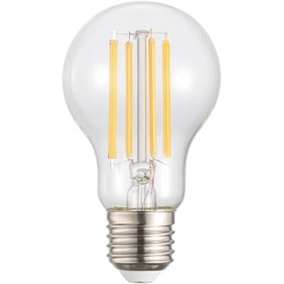 Eglo E27-ledlamp, gloeilamp 12 watt (komt overeen met 100 1521 lumen, 2700 kelvin, filament, warmwit, van helder glas, A60, Ø 6 cm Eglo E27-ledlamp, gloeilamp 12 watt (komt overeen met 100 1521 lumen, 2700 kelvin, filament, warmwit, van helder glas, A60, Ø 6 cm
