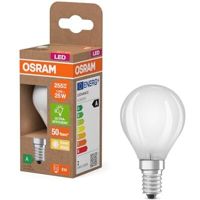 Osram - Dalla classica forma mini sferica - E14 - 1.2W 255lm - LED-lamp Osram - Dalla classica forma mini sferica - E14 - 1.2W 255lm - LED-lamp