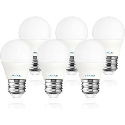 SIGMALED LIGHTING Verpakking 6 LED-lampen - E27 6W Warm wit SIGMALED LIGHTING Verpakking 6 LED-lampen - E27 6W Warm wit
