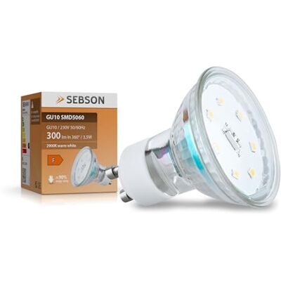 SEBSON GU10 LED 3,5W lamp vgl. 35W halogeen 300 lumen GU10 LED warmwit LED-lamp 110° 230V SEBSON GU10 LED 3,5W lamp vgl. 35W halogeen 300 lumen GU10 LED warmwit LED-lamp 110° 230V