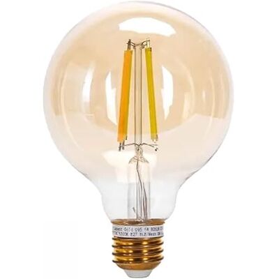 MeshUmi Mesh Smart G95 6W Bluetooth Filament Smart Bulb, Nieuwste Bluetooth Mesh Technologie, 2700K-6500K, App Control MeshUmi Mesh Smart G95 6W Bluetooth Filament Smart Bulb, Nieuwste Bluetooth Mesh Technologie, 2700K-6500K, App Control