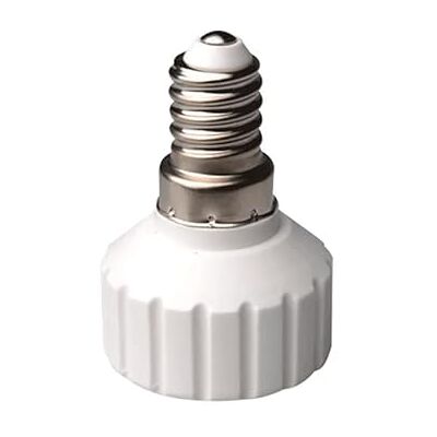 WatioWave Adapter E14 naar GU10, wit, maakt het omzetten van gloeilampen mogelijk, ideaal voor sfeerverlichting en verlichtingstoepassingen. WatioWave Adapter E14 naar GU10, wit, maakt het omzetten van gloeilampen mogelijk, ideaal voor sfeerverlichting en verlichtingstoepassingen.