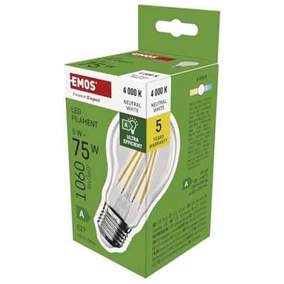 EMOS ZF5158 - E27 Natuurlijke Witte LED-lamp EMOS ZF5158 - E27 Natuurlijke Witte LED-lamp