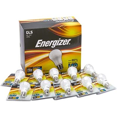 Energizer Energiezuinige LED GLS 1060LM E27 2700K warm licht (pak van 10 stuks) Energizer Energiezuinige LED GLS 1060LM E27 2700K warm licht (pak van 10 stuks)