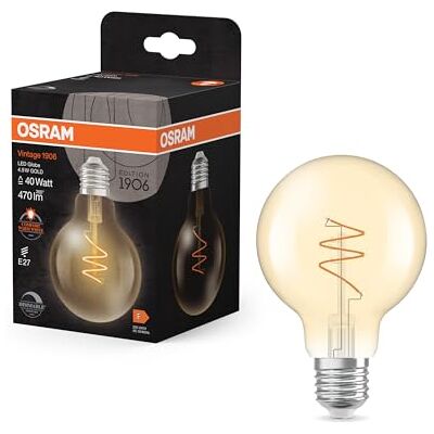 Osram Vintage 1906 Globe - Dimbare LED-lamp, Warm wit, Ronde vorm Osram Vintage 1906 Globe - Dimbare LED-lamp, Warm wit, Ronde vorm