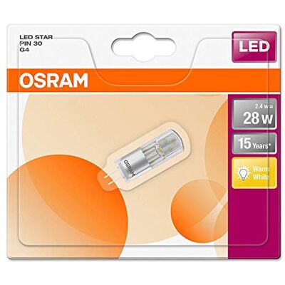 OSRAM Lamps LED STAR PIN G4 12 V/LED-lamp: G4, 2,40 W, helder, warm wit, 2700 K 9 stuks OSRAM Lamps LED STAR PIN G4 12 V/LED-lamp: G4, 2,40 W, helder, warm wit, 2700 K 9 stuks