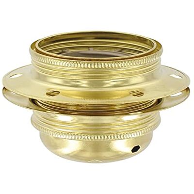 Legrand LEG91132, fitting E27, voor opschroeven, in lamp, messing, verguld Legrand LEG91132, fitting E27, voor opschroeven, in lamp, messing, verguld