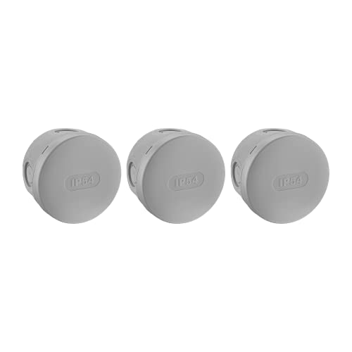 DEBFLEX 718811 verdeeldoos voor buiten, 3 aansluitdozen, IP54, diameter 70,