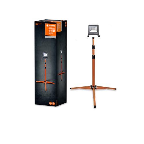 Ledvance Worklight armatuur LED: voor verdieping, WORKLIGHTS TRIPOD / 30 W, 220…240 V, stralingshoek: 120, Koel wit, 4000 K, body materiaal: aluminum/steel, IP65