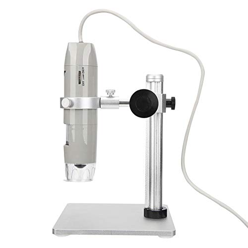 Uxsiya Digitale USB-interface 5MP 500X microscoop 8 witte LED-verlichting Instrument voor laboratorium met hijsbeugelsteun