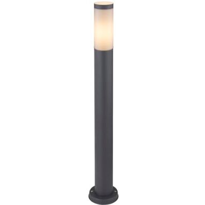 WatioWave Boston Wandlamp van roestvrij staal, antraciet en kunststof, 1 x E27, 60 W, IP44 WatioWave Boston Wandlamp van roestvrij staal, antraciet en kunststof, 1 x E27, 60 W, IP44