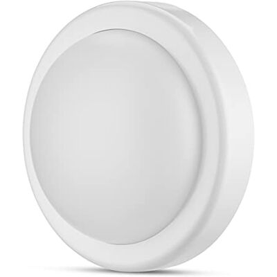 REV Buitenlamp LED wandplafondlamp, 14W, IP44, Ø 20cm, tot 25.000h, kunststof, wit REV Buitenlamp LED wandplafondlamp, 14W, IP44, Ø 20cm, tot 25.000h, kunststof, wit
