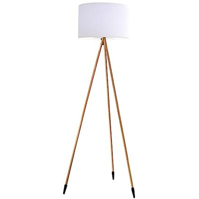 Lumisky Draadloze statieflamp Scandinavisch design houtkleur buiten LED warm wit/wit dimbaar TAMBOURY WOOD H155cm Lumisky Draadloze statieflamp Scandinavisch design houtkleur buiten LED warm wit/wit dimbaar TAMBOURY WOOD H155cm