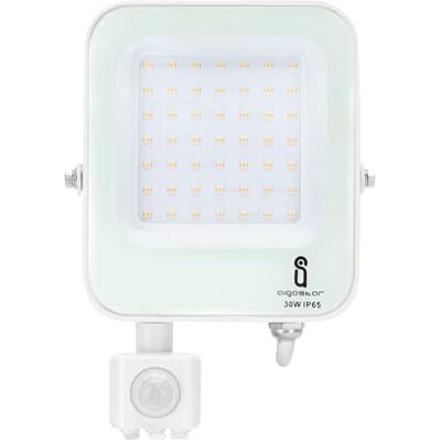 VoltShine Witte LED-spot, 30 W, met sensor: verlicht uw buitenruimte efficiënt. De sensor activeert het licht automatisch bij het inbreken van de nacht. Verbeter nu uw omgeving! VoltShine Witte LED-spot, 30 W, met sensor: verlicht uw buitenruimte efficiënt. De sensor activeert het licht automatisch bij het inbreken van de nacht. Verbeter nu uw omgeving!