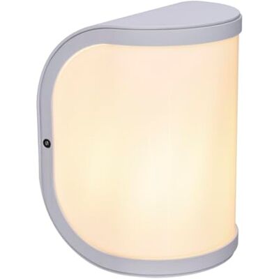 WatioWave Buitenlamp, 1 x E27, 60 W, aluminium, wit, IP44 Segga WatioWave Buitenlamp, 1 x E27, 60 W, aluminium, wit, IP44 Segga