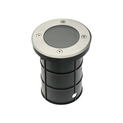 GTV Tuinvloerlamp ALFA, max. 50 W, GU10, IP67, AC220-240 V, roestvrijstalen look GTV Tuinvloerlamp ALFA, max. 50 W, GU10, IP67, AC220-240 V, roestvrijstalen look