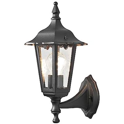 Konstsmide Firenze 7232-750 Wandlamp/B: 19cm D: 22cm H: 36cm / 1x60W / IP43 / gelakt aluminium/matzwart Konstsmide Firenze 7232-750 Wandlamp/B: 19cm D: 22cm H: 36cm / 1x60W / IP43 / gelakt aluminium/matzwart
