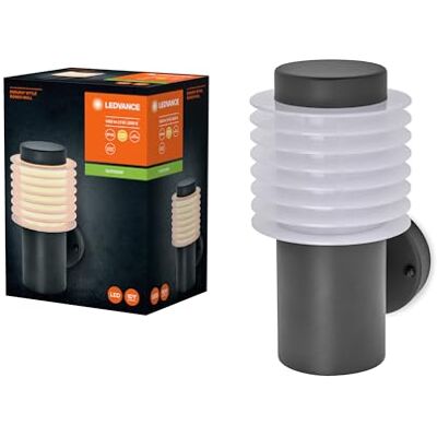 LEDVANCE ENDURA STYLE RONDO WALL buitenverlichting, 9W, 700lm, wandlamp, donkergrijs, beschermingsklasse IP44, 3.000K kleurtemperatuur, warm witte lichtkleur LEDVANCE ENDURA STYLE RONDO WALL buitenverlichting, 9W, 700lm, wandlamp, donkergrijs, beschermingsklasse IP44, 3.000K kleurtemperatuur, warm witte lichtkleur